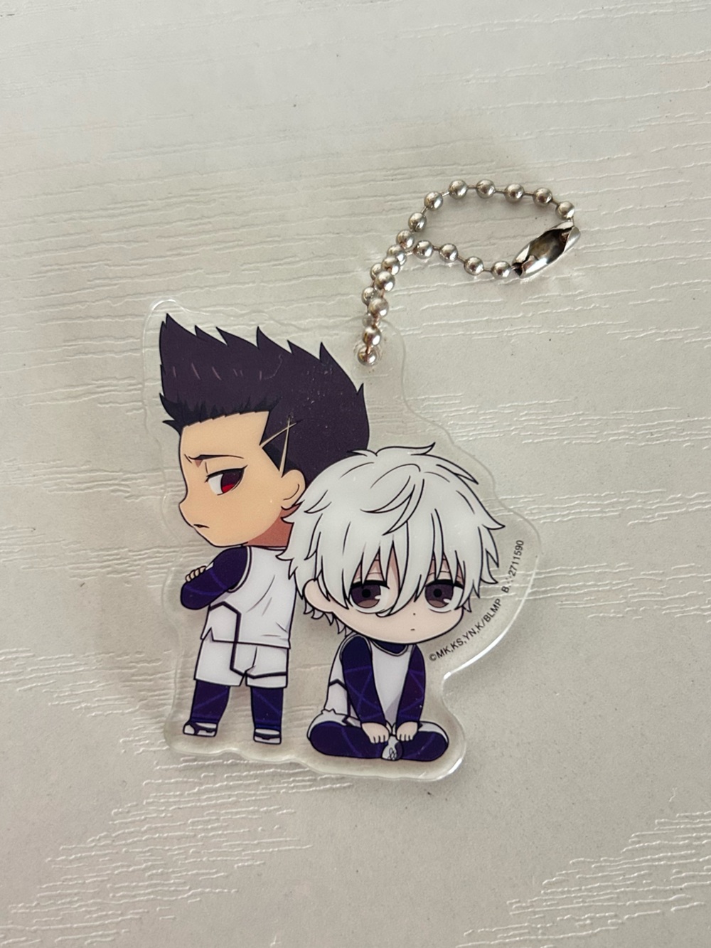 BLUE LOCK mini Acrylic Keychain EN#1 Nagi & Baro BANDAI Japan